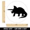 Triceratops Dinosaur Solid Self-Inking Rubber Stamp for Stamping Crafting Planners